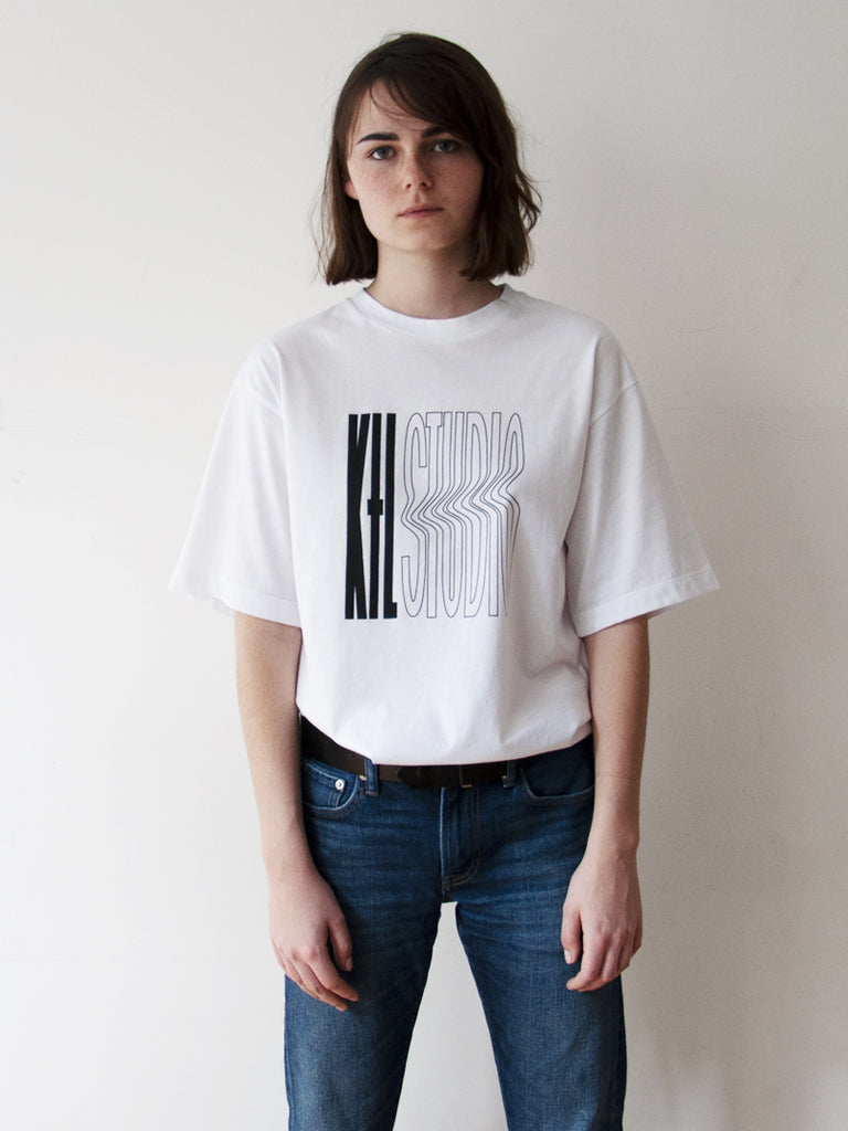 Karine Lecchi T-Shirt LE STUDIO en jersey de coton blanc – Edition Limitée